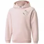 Sweatshirt com capuz PUMA Alpha Hoodie FL jovem rosa-claro tamanho 164