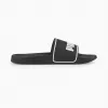 PUMA 384139 01 chinelos de homem, preto/branco, tamanho 40,5