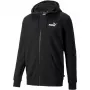 Hoodie com fecho completo PUMA ESS+ Tape TR preto 848768 01 casaco de fleece para homem com mangas com fita