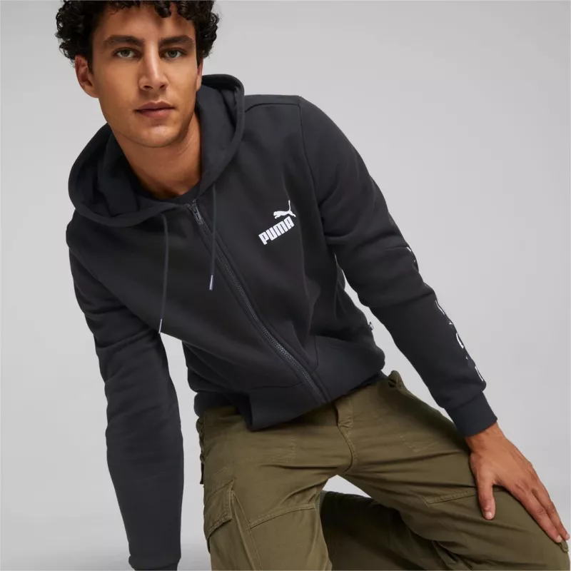 Sweatshirt com capuz para homem PUMA Essentials Puma Black S