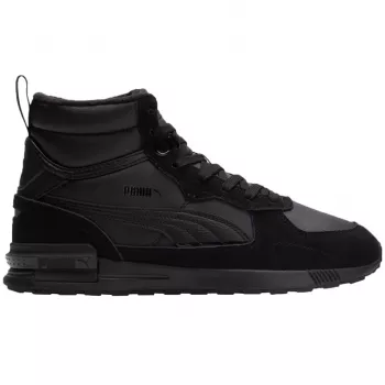 Sapatilhas PUMA Graviton Mid para homem pretas - sapatos de atacadores mid-top lifestyle
