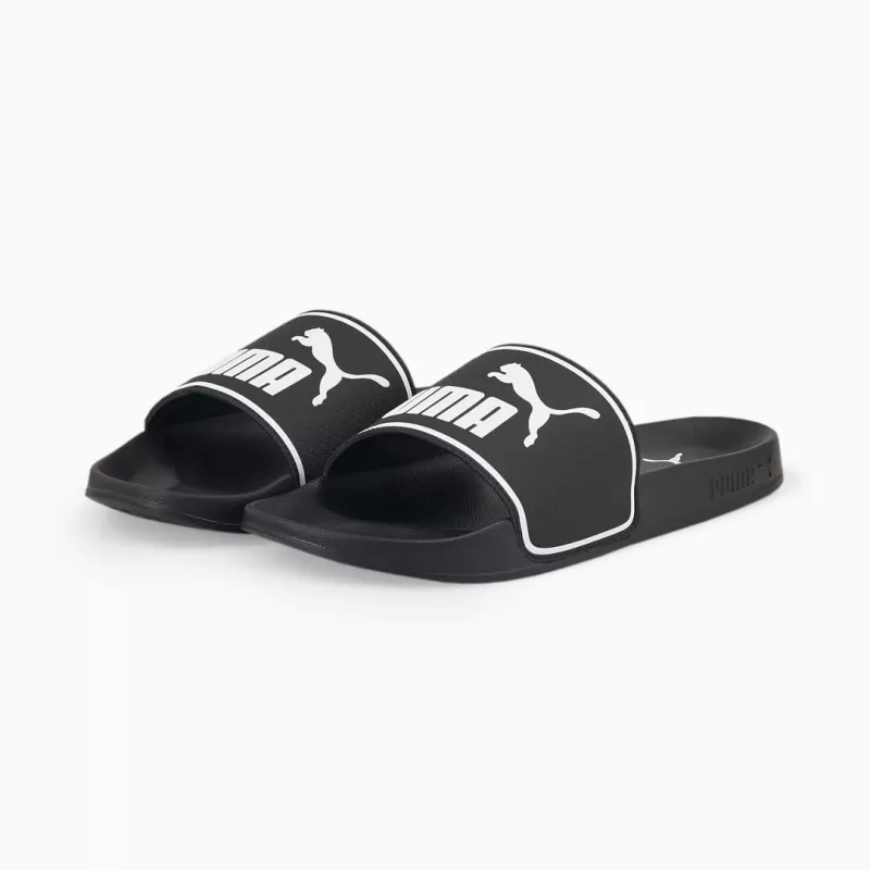 PUMA 384139 01 chinelos de homem, preto/branco, tamanho 42