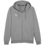 Sweatshirt com capuz PUMA Team Goal Casuals cinzento médio mesclado homem tamanho S