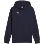 Hoodie Puma Team Goal Casuals azul-marinho 140 cm