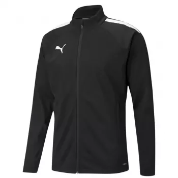 Camisola de treino Puma teamLIGA para homem manga comprida 1/4 de fecho preta tamanho L