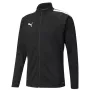 Camisola de treino Puma teamLIGA para homem manga comprida 1/4 de fecho preta tamanho L