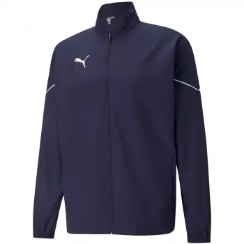 Casaco com fecho completo PUMA teamRISE Sideline homem - Peacoat/Puma White - tamanho M