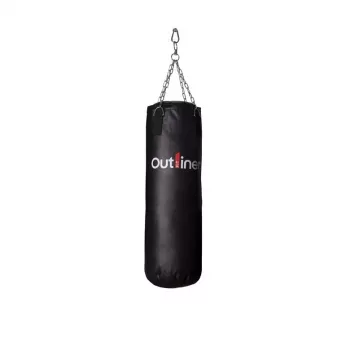 Saco de boxe SG-1080-15kg - saco de boxe 15 kg heavy duty em pele PU com correntes de aço e mosquetão giratório