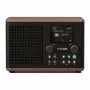 Rádio Pure Classic H4 DAB+ FM com Bluetooth 5.3, Coffee Black/Walnut, 10W