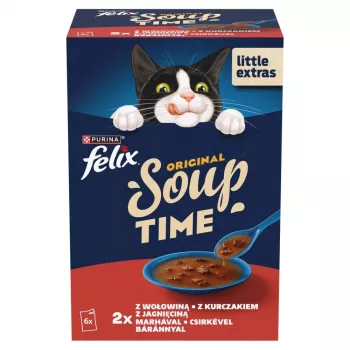 PURINA FELIX Sopa Original Country Flavours 6x48g Comida Húmida para Gatos