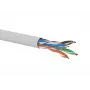 Cabo de rede Q-LANTEC U/UTP Cat.6A, LSOH, Dca, 4x2x23 AWG, 10 Gb/s, cinzento, 500 m