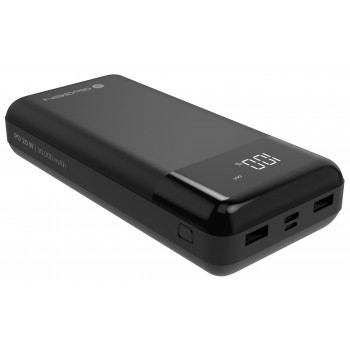 GoGEN PB300001B Powerbank, 30000 mAh, USB-C PD 20 W, LCD, preto