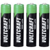 Pilhas recarregáveis Voltcraft HR03 AAA NiMH, 1100 mAh, 1,2 V, pack de 4