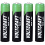 Pilhas recarregáveis Voltcraft HR03 AAA NiMH, 1100 mAh, 1,2 V, pack de 4