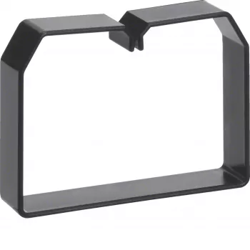Hager LK751003 braçadeira de fixação de cabos em PVC para LKG 75 × 100 mm, preto