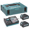 Makita 191J81-6 XGT 40 V max conjunto de baterias, 2 × BL4025 2,5 Ah, DC40RA, MAKPAC