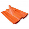 KOSCOM 4549 telha Frankfurter, plástico vermelho, para mastros até Ø60 mm