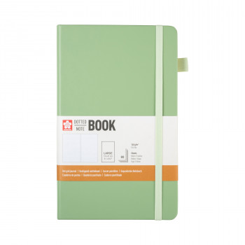 Caderno Sakura com grelha de pontos, 13 × 21 cm, 80 folhas, 140 g/m², Pale Patina