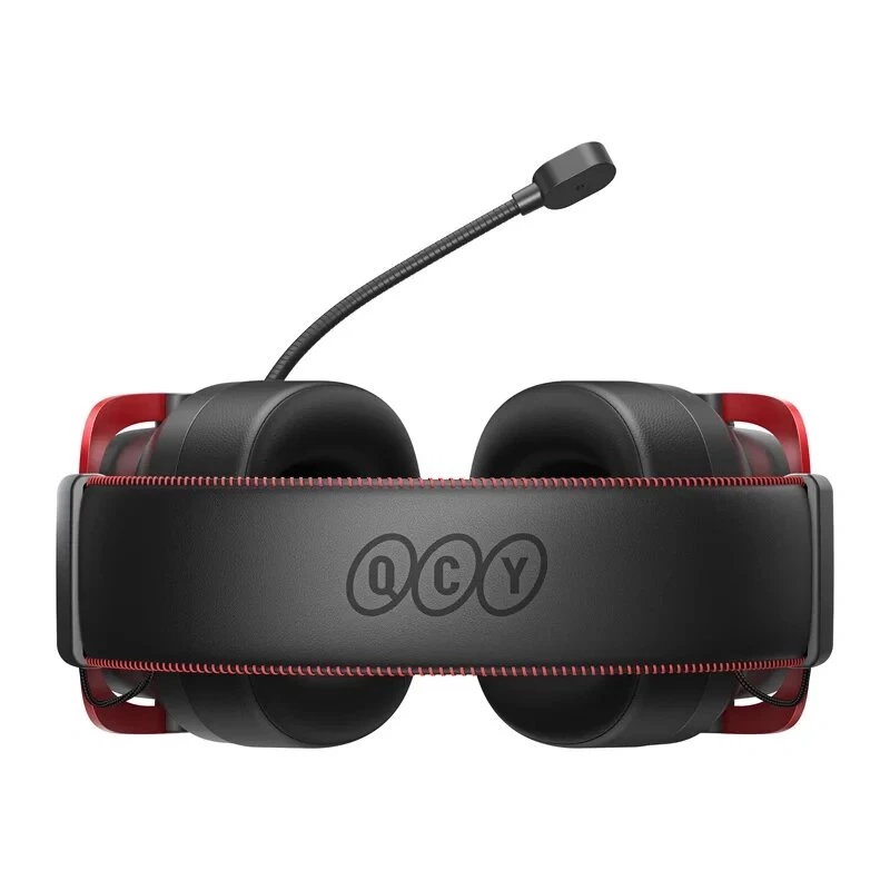 QCY Heroad VT200 Auscultadores gaming, preto e vermelho