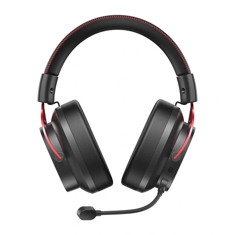 QCY Heroad VT200 Auscultadores gaming, preto e vermelho
