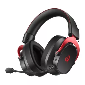 QCY Heroad VT200 auscultadores gaming, preto e vermelho