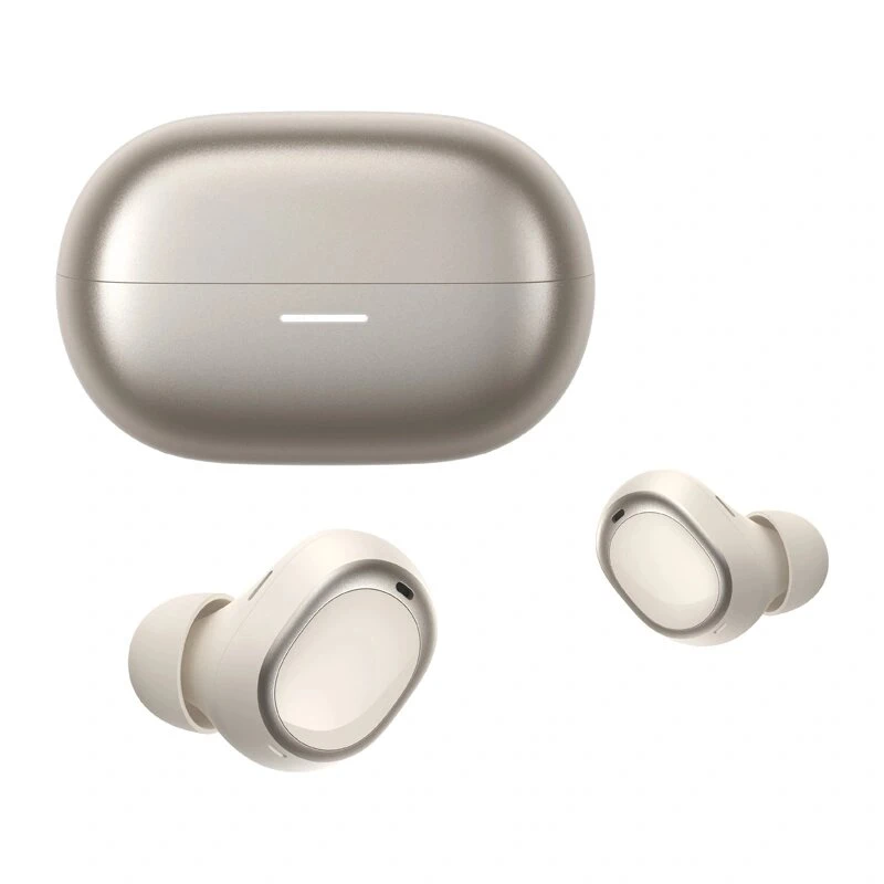 QCY Melobuds A30 auriculares sem fios, ANC adaptativo até 60 dB, Bluetooth 6.0, LDAC, Hi-Res Audio, 50 h de reprodução, 8 microfones, IPX5, dourados