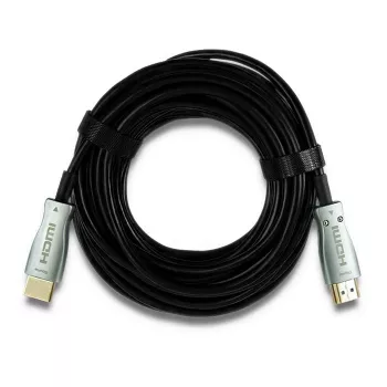 Qoltec 50474 cabo HDMI 30 m, HDMI tipo A, preto/prateado