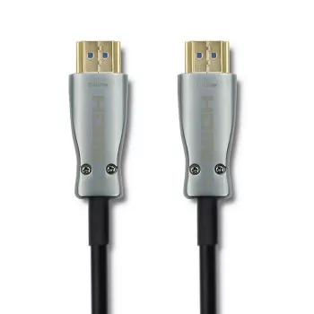 Qoltec 50474 cabo HDMI 30 m, HDMI tipo A, preto/prateado