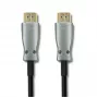Qoltec 50474 cabo HDMI 30 m, HDMI tipo A, preto/prateado