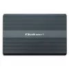Qoltec Caixa para SSD M.2 NVMe SATA duplo com USB-C 3.2 Gen 2, alumínio sem ferramentas, suporta 2x2TB, UASP, TRIM, 10Gbps