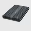 Qoltec Caixa para SSD M.2 NVMe SATA duplo com USB-C 3.2 Gen 2, alumínio sem ferramentas, suporta 2x2TB, UASP, TRIM, 10Gbps