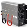 Qoltec Inversor de onda sinusoidal modificada 12V para 230V 1500W/3000W com USB, compatível com LiFePO4 GEL AGM