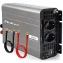 Qoltec Inversor de onda sinusoidal modificada 12V para 230V 2500W/5000W com USB, compatível com LiFePO4 GEL AGM
