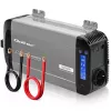 Qoltec Inversor de onda sinusoidal pura 12V para 230V 1000W/2000W com LCD, USB, USB-C, compatível com LiFePO4/GEL/AGM