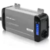 Qoltec Inversor de onda sinusoidal pura 12V para 230V 1000W/2000W com LCD, USB, USB-C, compatível com LiFePO4/GEL/AGM