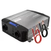 Qoltec Inversor de onda sinusoidal pura 12V para 230V 1500W/3000W com LCD USB USB-C para LiFePO4 GEL AGM