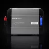 Qoltec Inversor de onda sinusoidal pura 12V para 230V 2000W/4000W com LCD, USB, USB-C, compatível com LiFePO4/GEL/AGM