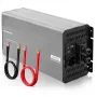 Qoltec Inversor de onda sinusoidal pura 12V para 230V 4000W/8000W com USB e LCD, compatível com LiFePO4/GEL/AGM