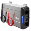 Qoltec Inversor de onda sinusoidal pura com UPS | 12V para 230V | 2000W potência contínua / 4000W potência de pico | LCD | USB-A | USB-C PD 18W | compatível com LiFePO4 GEL AGM