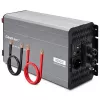 Qoltec Inversor de onda sinusoidal pura com UPS 12V para 230V 4000W/8000W USB LiFePO4 GEL AGM