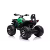 Quad elétrico de montar QLS-3288 com encosto, luzes LED, MP3, verde