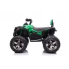 Quad elétrico de montar QLS-3288 com encosto, luzes LED, MP3, verde