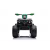 Quad elétrico de montar QLS-3288 com encosto, luzes LED, MP3, verde