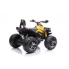 Quad elétrico de montar QLS-3288 com encosto, luzes LED, MP3, amarelo