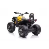 Quad elétrico de montar QLS-3288 com encosto, luzes LED, MP3, amarelo