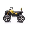 Quad elétrico de montar QLS-3288 com encosto, luzes LED, MP3, amarelo