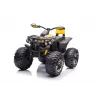 Quad elétrico de montar QLS-3288 com encosto, luzes LED, MP3, amarelo