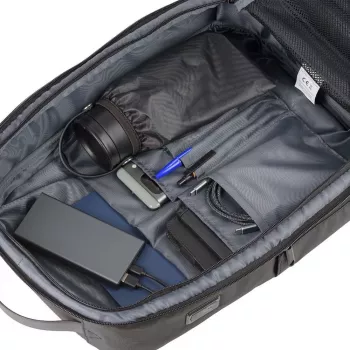 Mochila para portátil QUALO Ultimate Line USB-C 15,6 preta
