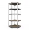 Estante RACK BUDGET RANGULAR 180X90X45CM - 5 prateleiras, cinzento, montagem por encaixe
