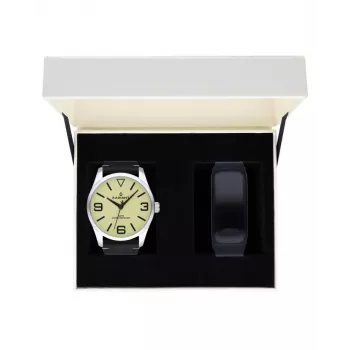 RADIANT relógio de homem analógico de quartzo RA533202T - caixa de aço inoxidável 42mm, mostrador azul, bracelete prateada